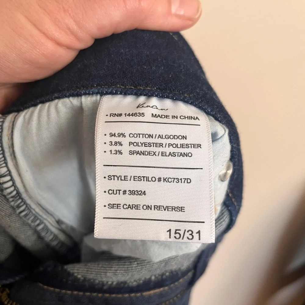 KanCan Dark Wash Skinny Jeans, Size 15/31